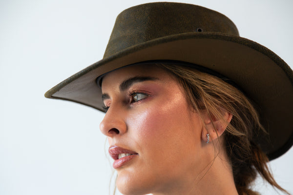 Sombrero Australiano de Piel Unisex Hecho en México | MS1003