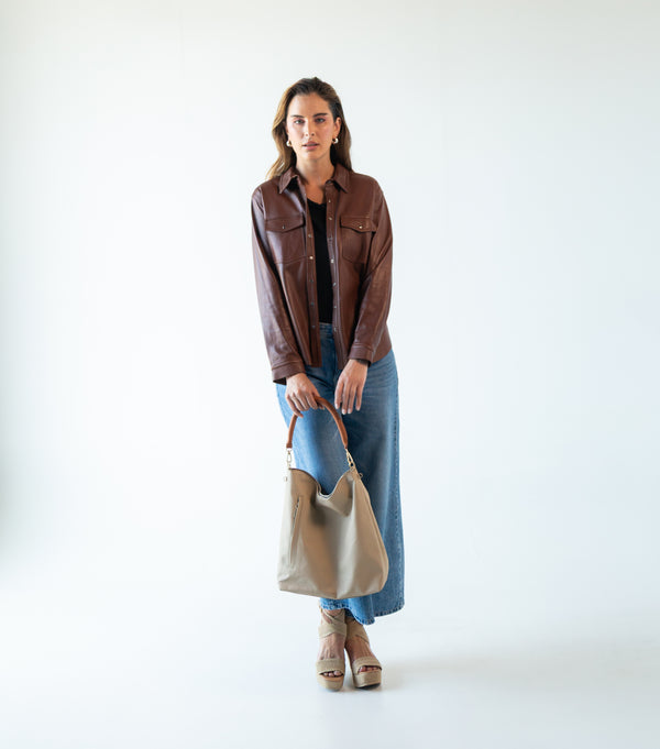 Camisa de Piel Genuina para Mujer Hecha en México | MR1002
