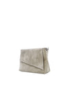 Bolsa Cuadrada de Piel Gamuza Gris Maráh | Estilo Minimalista