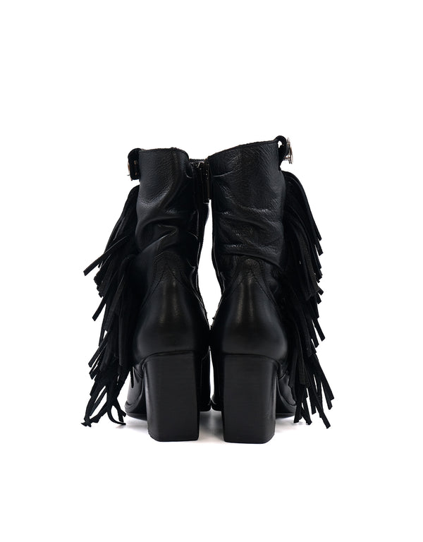 Botines de Piel con Flecos Maráh | Hecho en México