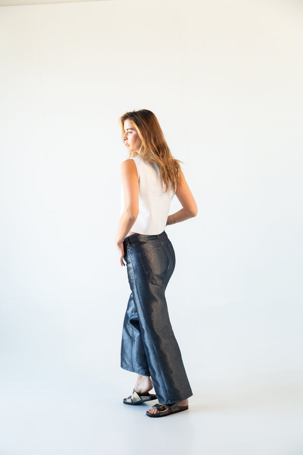 Blusa Top de Piel Genuina para Mujer | MR1009