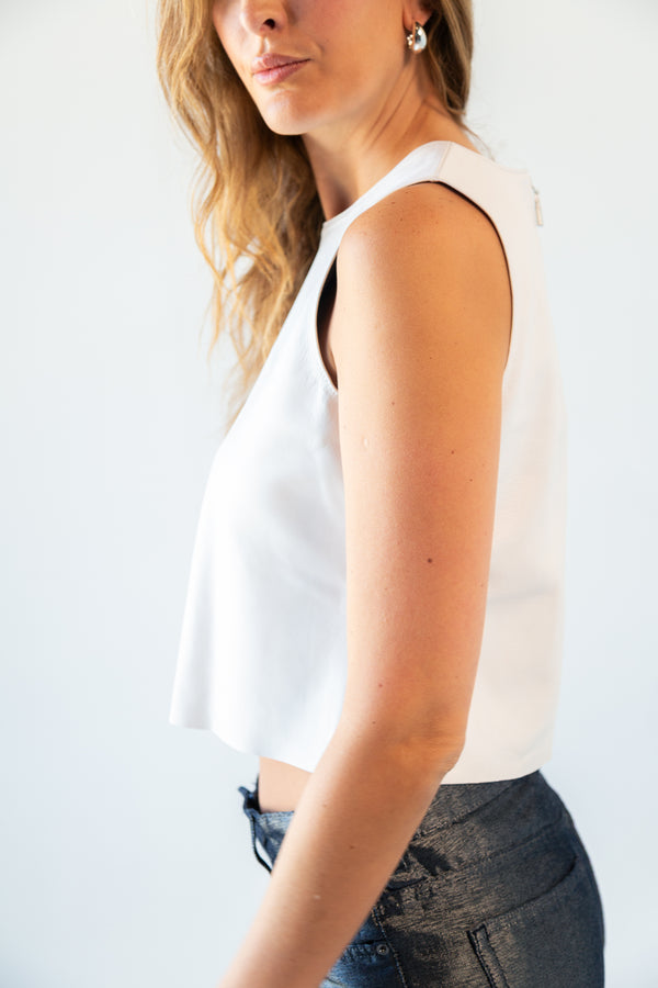 Blusa Top de Piel Genuina para Mujer | MR1009
