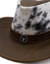 Sombrero Australiano Maráh de Piel Atigrada Café | Pelo Corto Natural