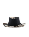 Sombrero Australiano Maráh Negro de Piel | Pelo de Vaca Natural
