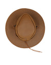 Sombrero Australiano Maráh de Piel Café | Con cordón de Ajustable