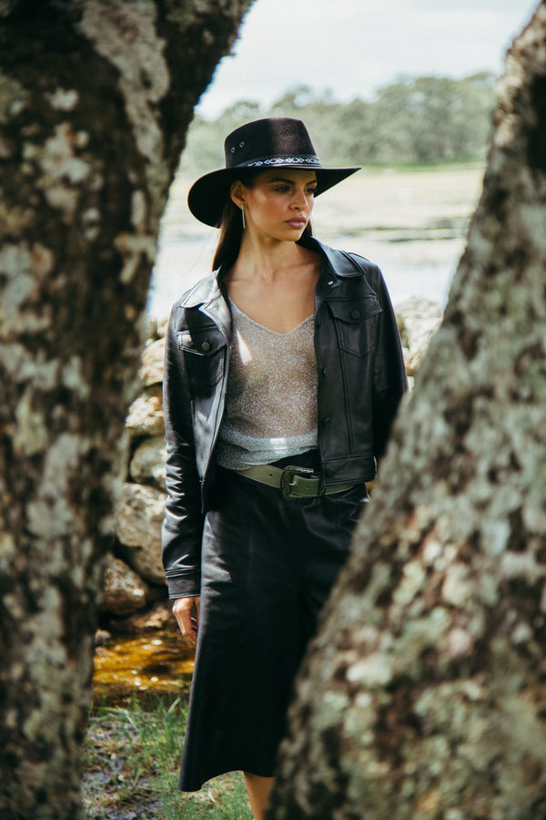 Sombrero Australiano de Textil Unisex Hecho en México | MS1002