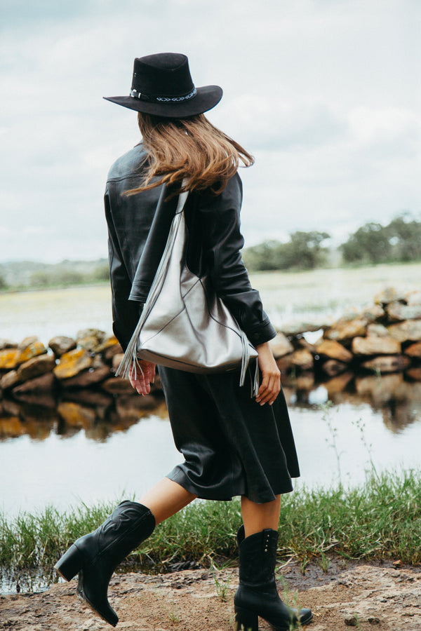 Bolso Hobo de Piel Genuina Clásico | MA77.1