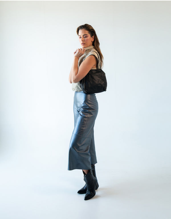 Pantalón de Piel Genuina para Mujer Corte Moderno | MR1001