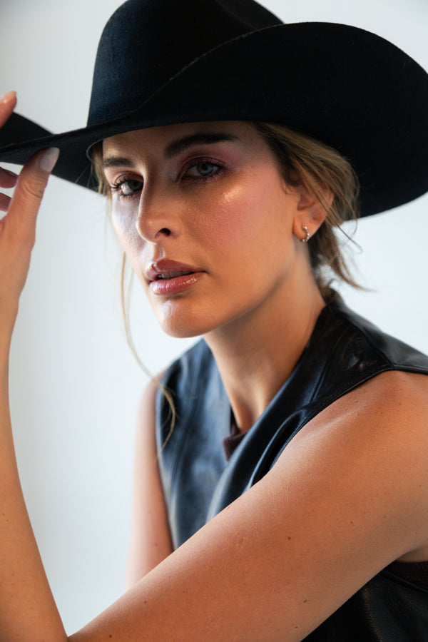 Sombrero Texana Vaquero de Lana Unisex Hecho en México | MS1019