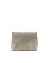 Bolsa Cuadrada de Piel Gamuza Gris Maráh | Estilo Minimalista