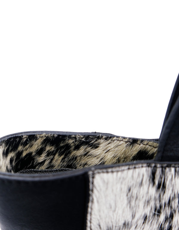 Bolsa de Piel con Pelo de Vaca Maráh | Shoulder Bag