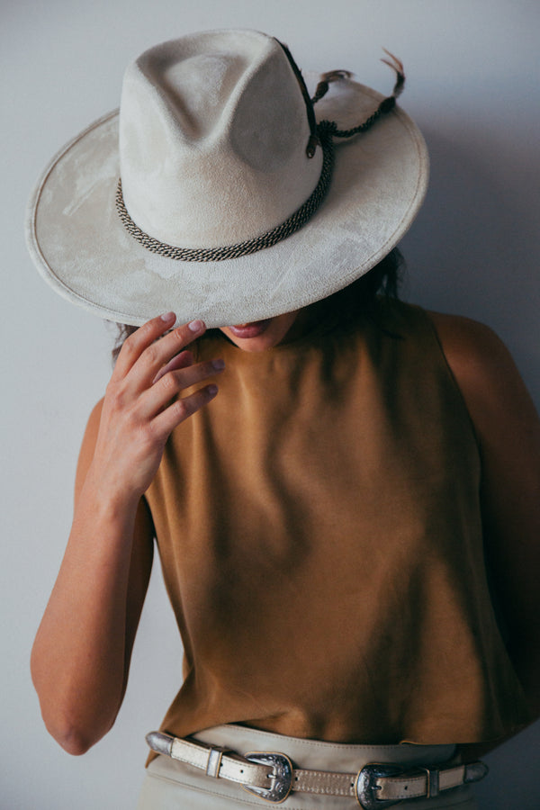 Sombrero Indiana de Gamuza Unisex Hecho en México | MS1004