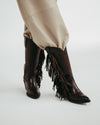 Botas Vaqueras de Piel con Flecos Maráh | Diseño Artesanal