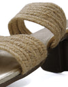 Sandalias de Yute Tejido y Piel