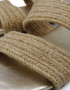 Sandalias de Yute Tejido y Piel