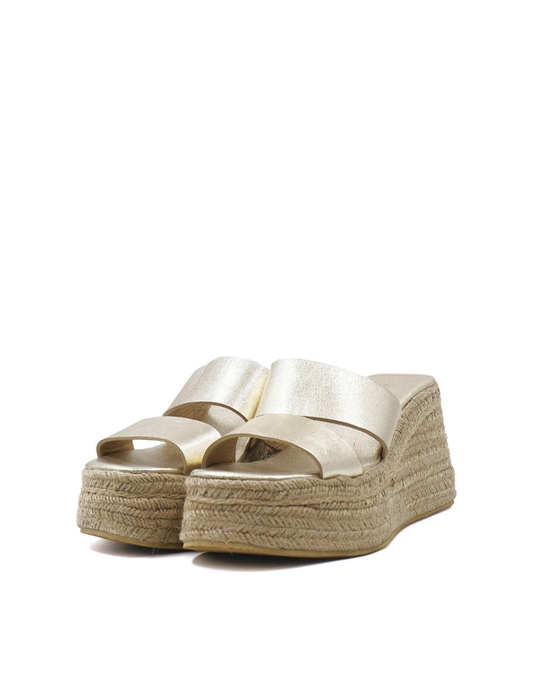 Sandalias con Plataforma de Piel con Diseño Clásico | MC1056