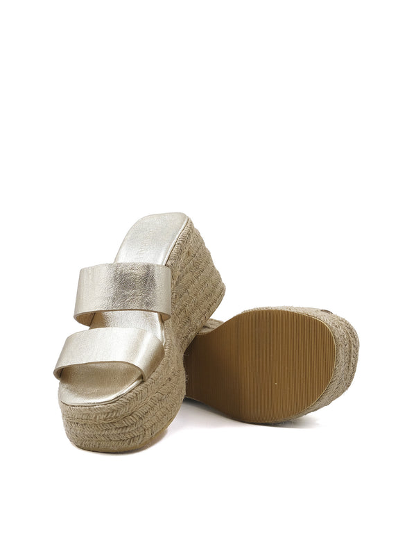 Sandalias con Plataforma de Piel con Diseño Clásico | MC1056