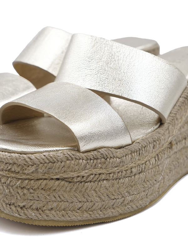 Sandalias con Plataforma de Piel con Diseño Clásico | MC1056