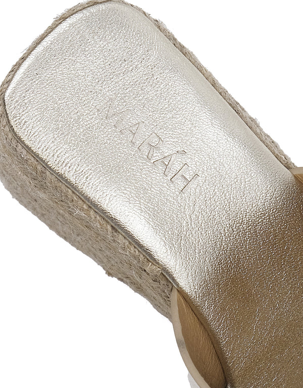 Sandalias con Plataforma de Piel con Diseño Clásico | MC1056