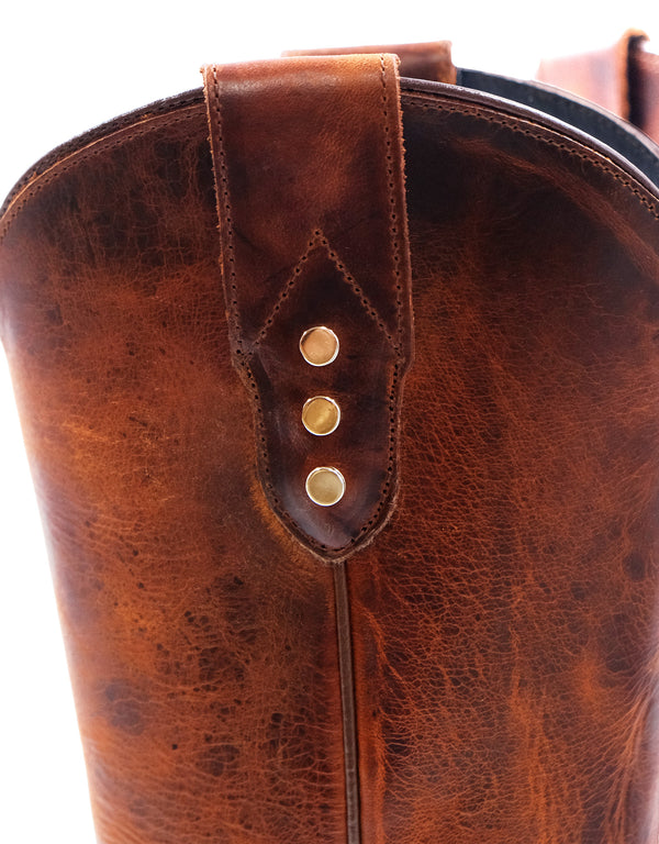 Bota Alta de Piel Maráh | Detalles con Herrajes
