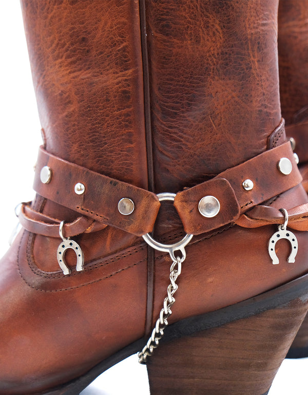 Bota Alta de Piel Maráh | Detalles con Herrajes