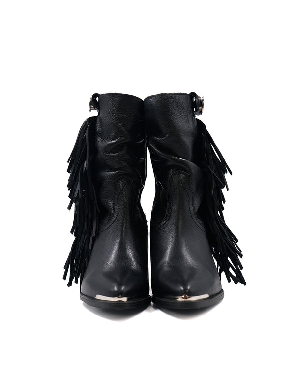 Botines de Piel con Flecos Maráh | Hecho en México