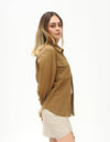 Camisa de Piel Para Mujer Color Camel