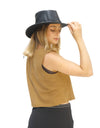 Blusa Top de Piel