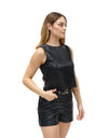 Blusa Top de Piel