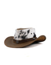 Sombrero Australiano Maráh de Piel Atigrada Café | Pelo Corto Natural