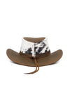 Sombrero Australiano Maráh de Piel Atigrada Café | Pelo Corto Natural