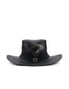 Sombrero Australiano Maráh de Piel Negra | Pelo de Vaca Natural