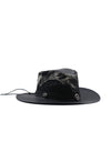 Sombrero Australiano Maráh de Piel Negra | Pelo de Vaca Natural