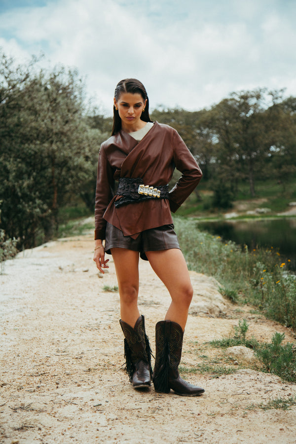 Bota de Piel Genuina para Mujer Hecha en México | MC1040