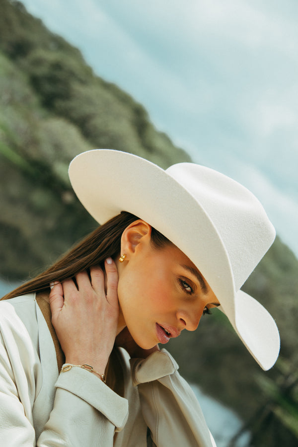 Sombrero Texana Vaquero de Lana Unisex Hecho en México | MS1019