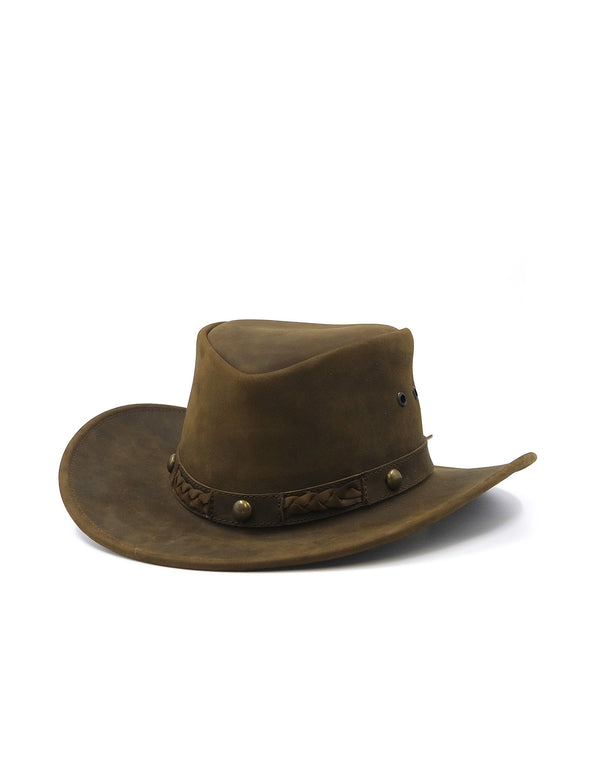 Sombrero Australiano de Piel Genuina Unisex Hecho en México | MS1001