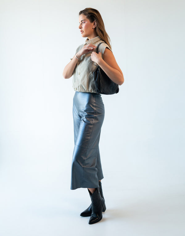 Pantalón de Piel Genuina para Mujer Corte Moderno | MR1001