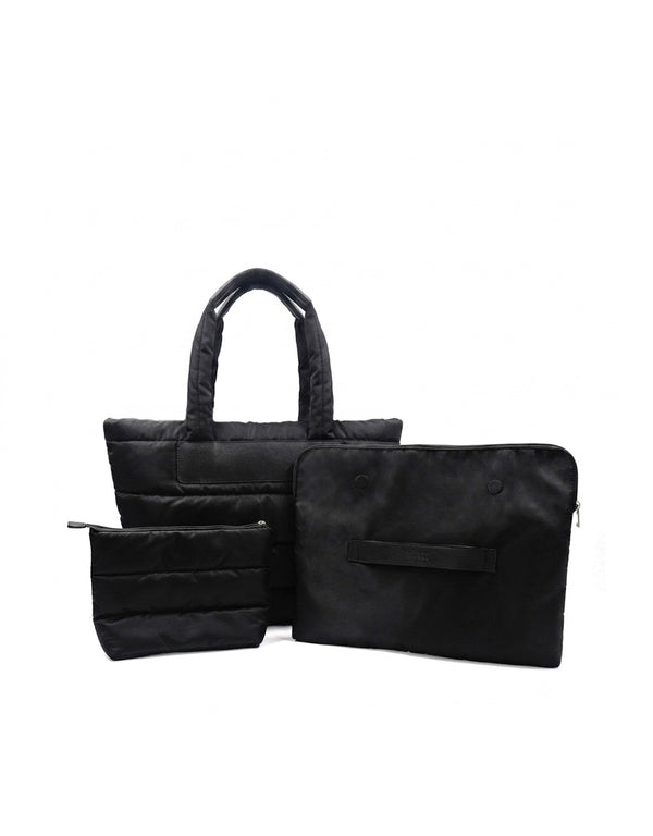 Bundle de 3 Bolsos Maráh Tote de Gym Porta Laptop Cosmetiquera