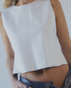 Blusa Top de Piel Genuina para Mujer | MR1009