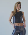 Blusa Top de Piel Genuina para Mujer | MR1009